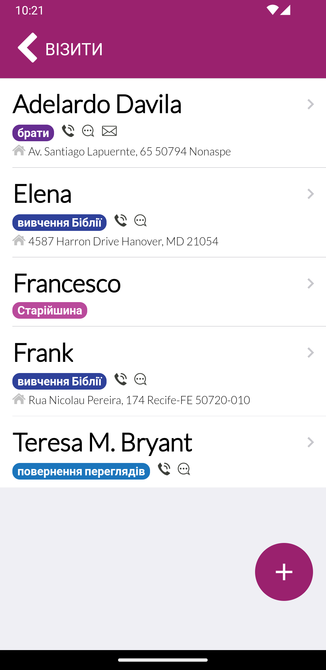 Додаток Звіт про польову службу
